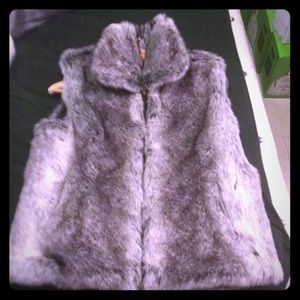 Faux fur vest